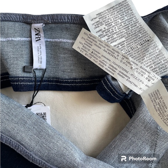 Zara Stretch Denim Bra Top NEW - Picture 8 of 8